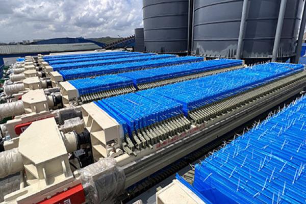 Project of sand washing wastewater treatment with chamber filter press