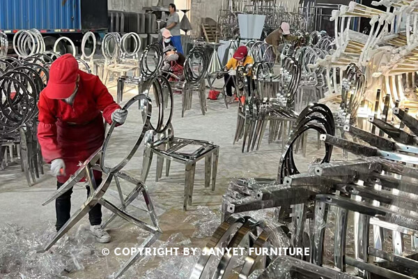 chair frame polishing