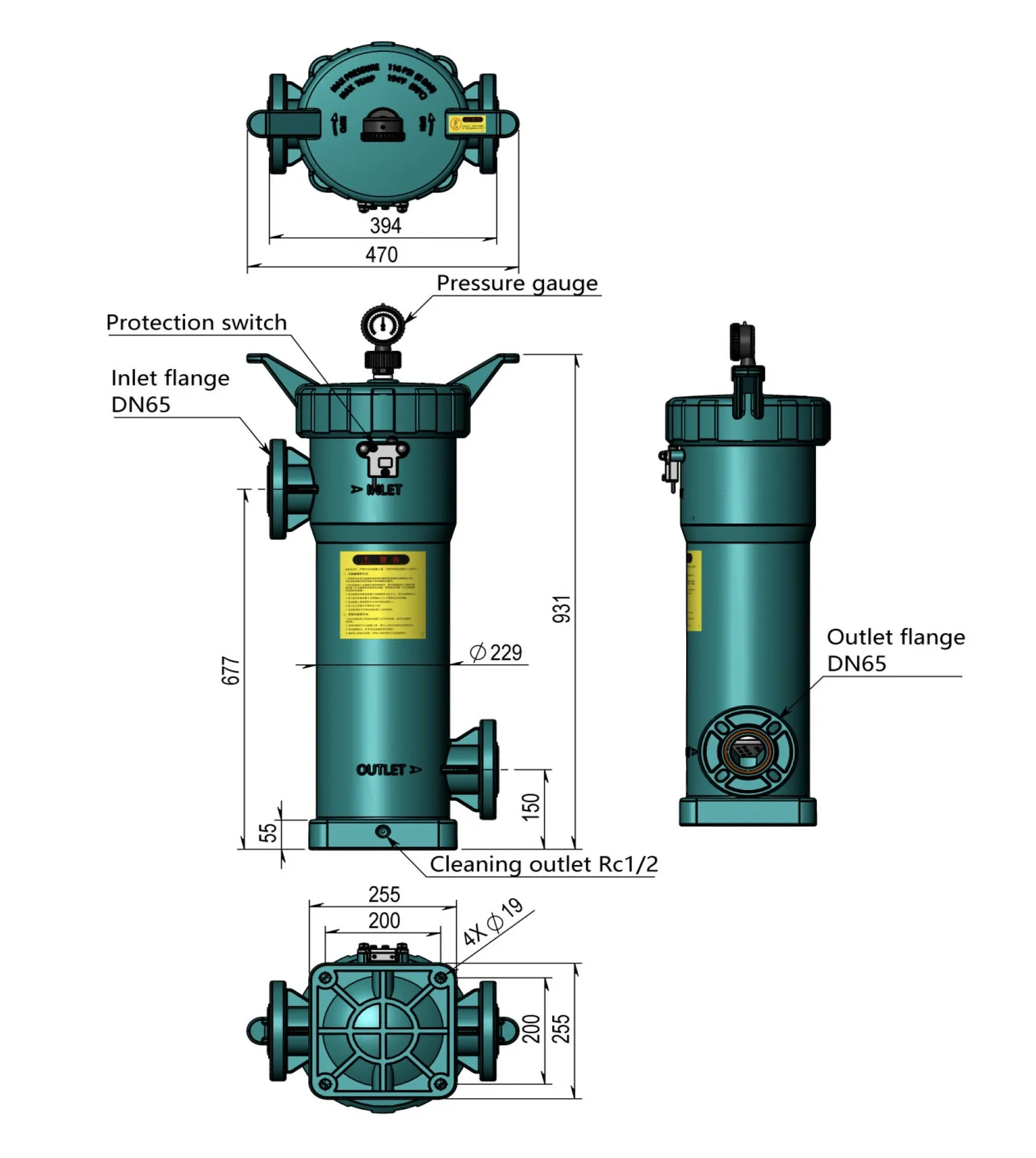 Plastic PP bag filter