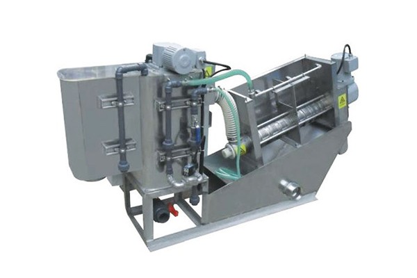 Stacked sludge dewatering machine